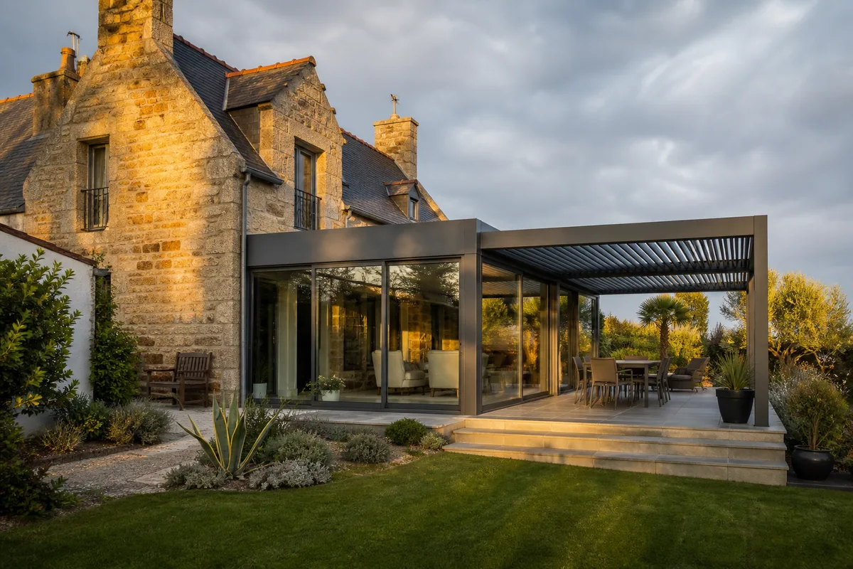 Pergola bioclimatique ou véranda : quelle différence ?