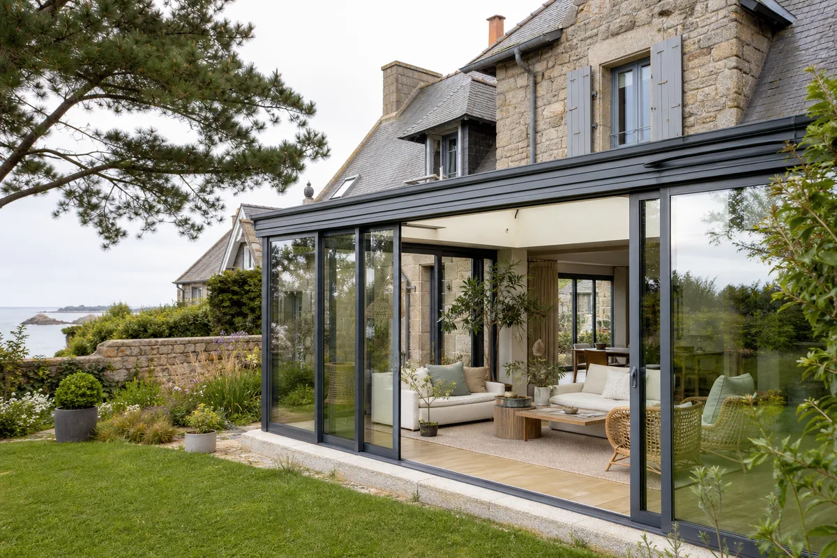 Véranda en extension de maison : surface, permis, chauffage